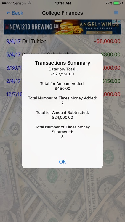 Simple Cash Tracker screenshot-3