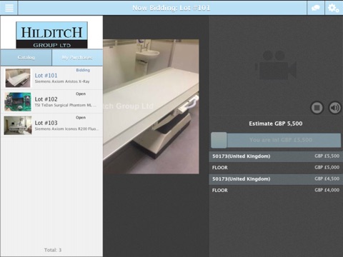Hilditch Webcast App screenshot 2