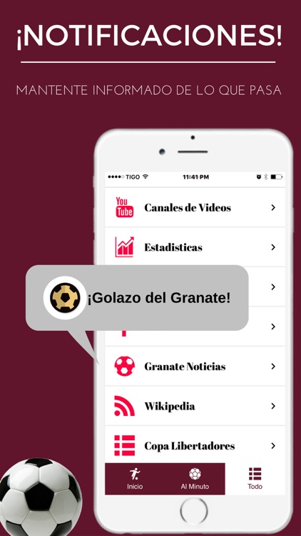 App Granate - Futbol de Lanús Argentina