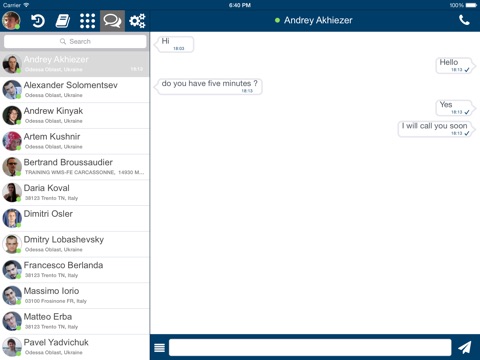 Wildix Collaboration Mobile screenshot 2