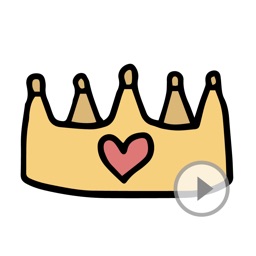 Animated Cute Crown Stickers