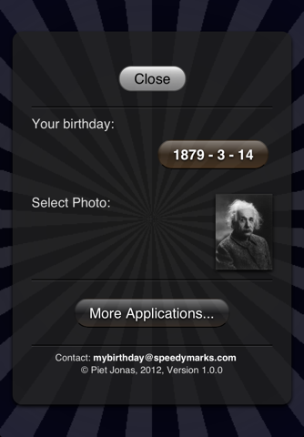 My Birthday App - náhled