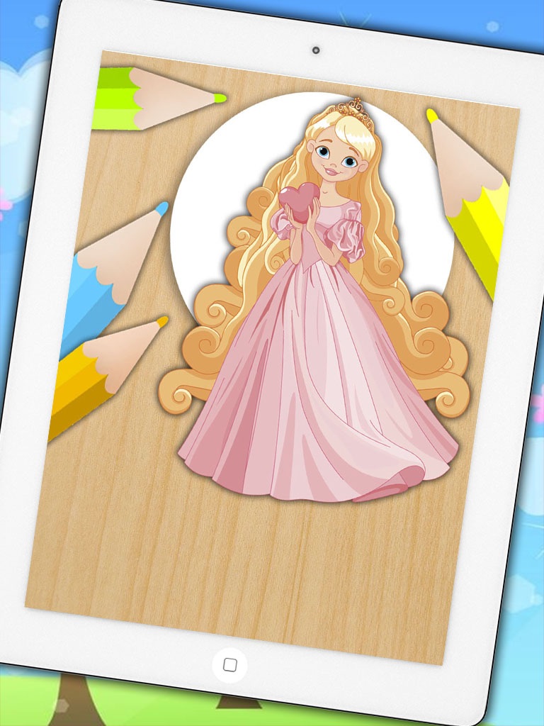 Pintar Rapunzel - colorear princesas con el dedo screenshot 2