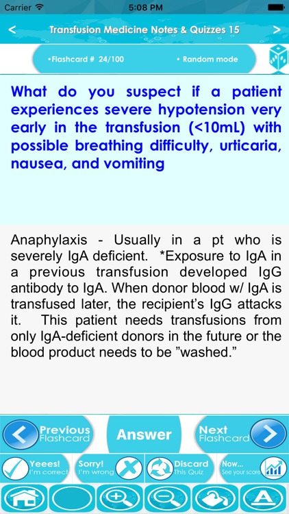 Transfusion Medicine Exam Review-5200 flashcards screenshot-3