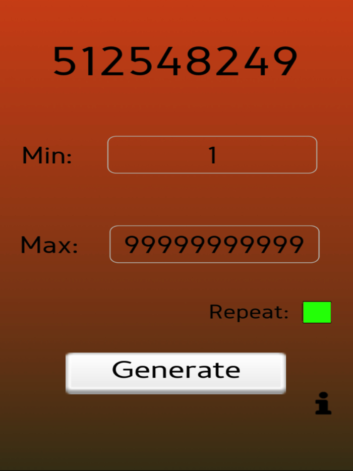 Random Number Generator - RNG