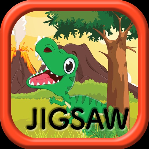 Kids Jigsaw Puzzles Games for World of Dinosaurs Icon