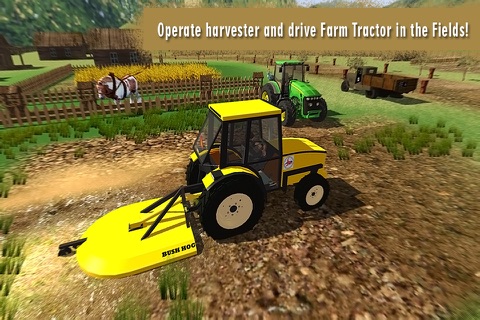 Farming Tractor Driving Sim 3D screenshot 2