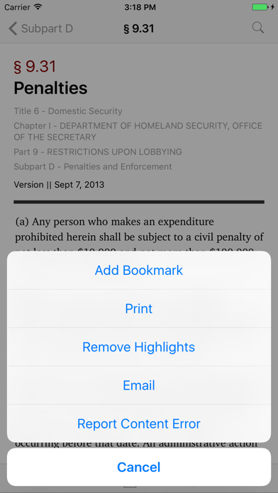 How to cancel & delete 6 CFR - Homeland Security (2017 LawStack Series) from iphone & ipad 3