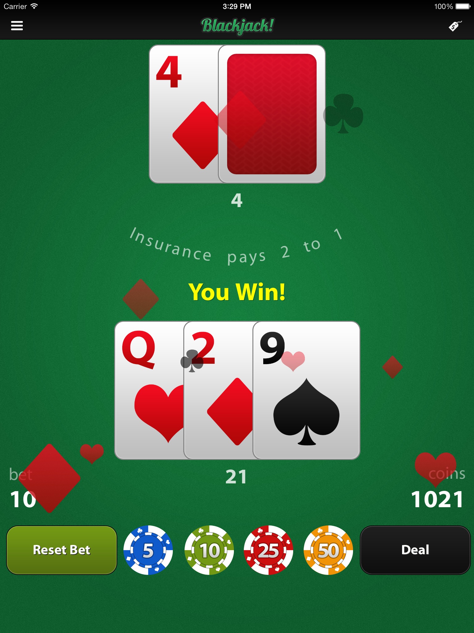 Blackjack! screenshot 3