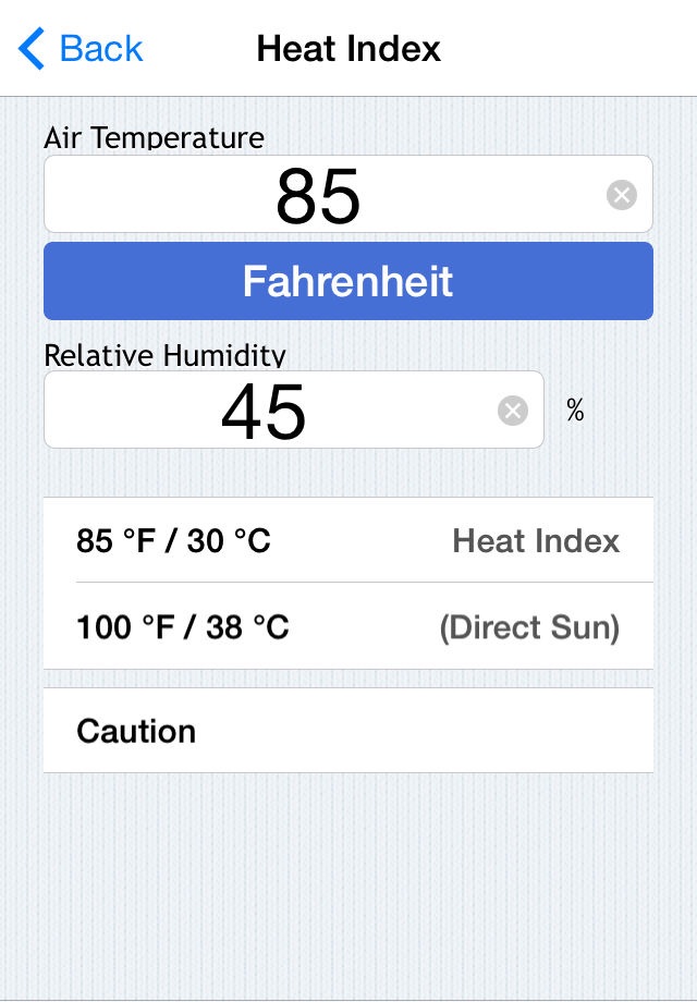 Weather Calculations screenshot 2