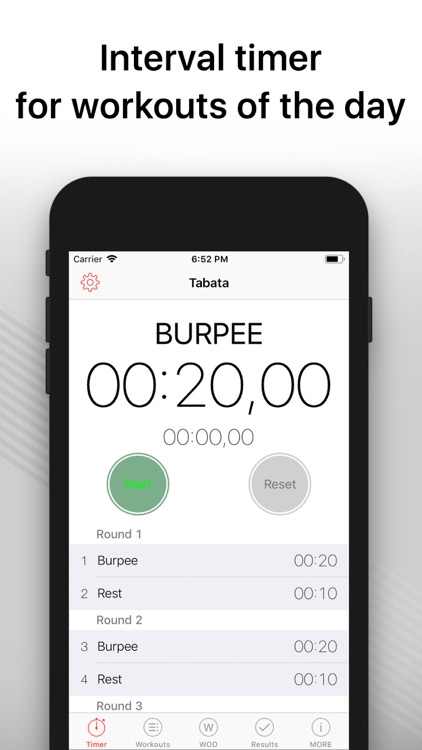 WOD Timer: hiit training timer