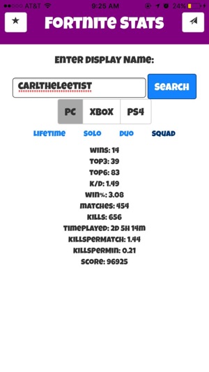 unofficial fortnite stats on the app store - fortnite duo partner app