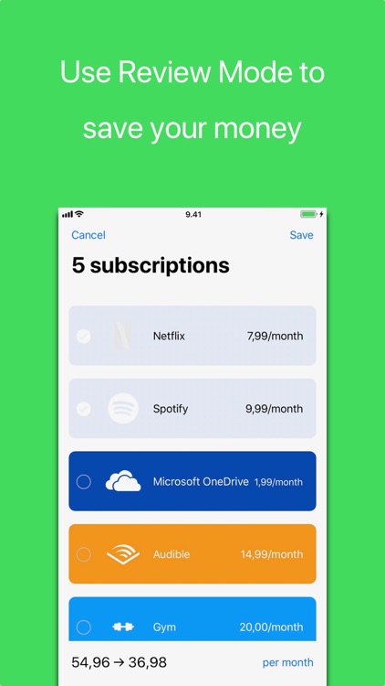 Subs - Manage Subscriptions