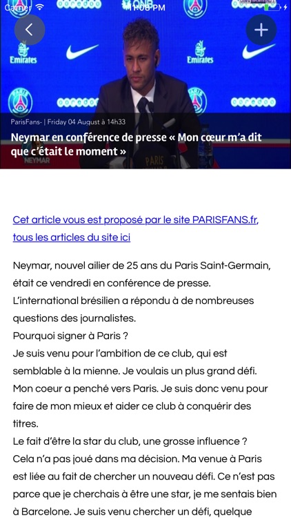 PARIS infos - Actu et mercato