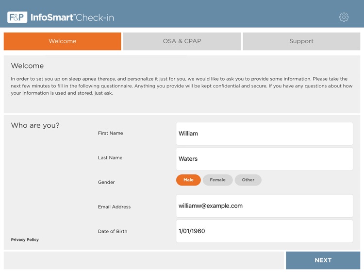 InfoSmart Check-in