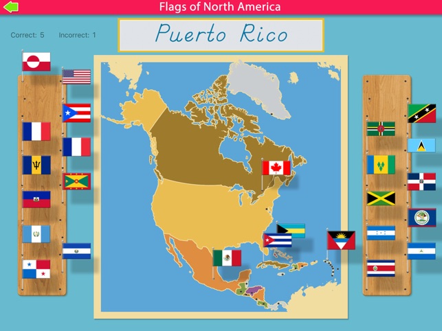 Flags of North America - Montessori Geography(圖2)-速報App