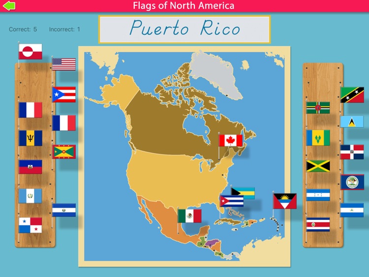 Flags of North America - Montessori Geography