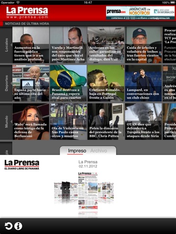 La Prensa para iPad screenshot 2