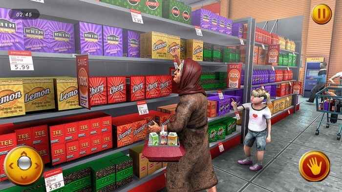 快乐 奶奶 购物 市场