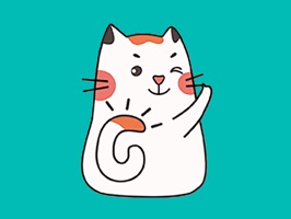 Calico Cat Animated Stickers