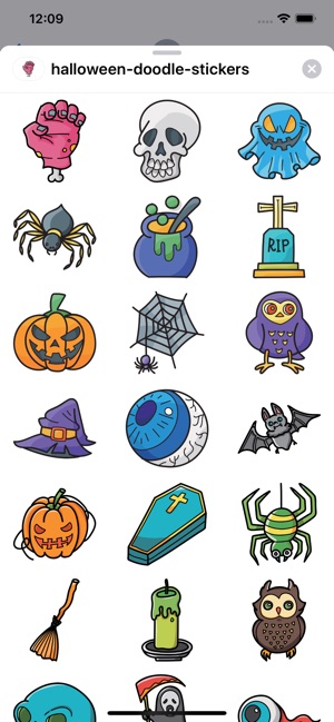 Halloween Doodle Stickers Pro(圖5)-速報App