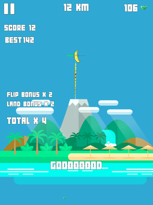 Banana Jump!, game for IOS
