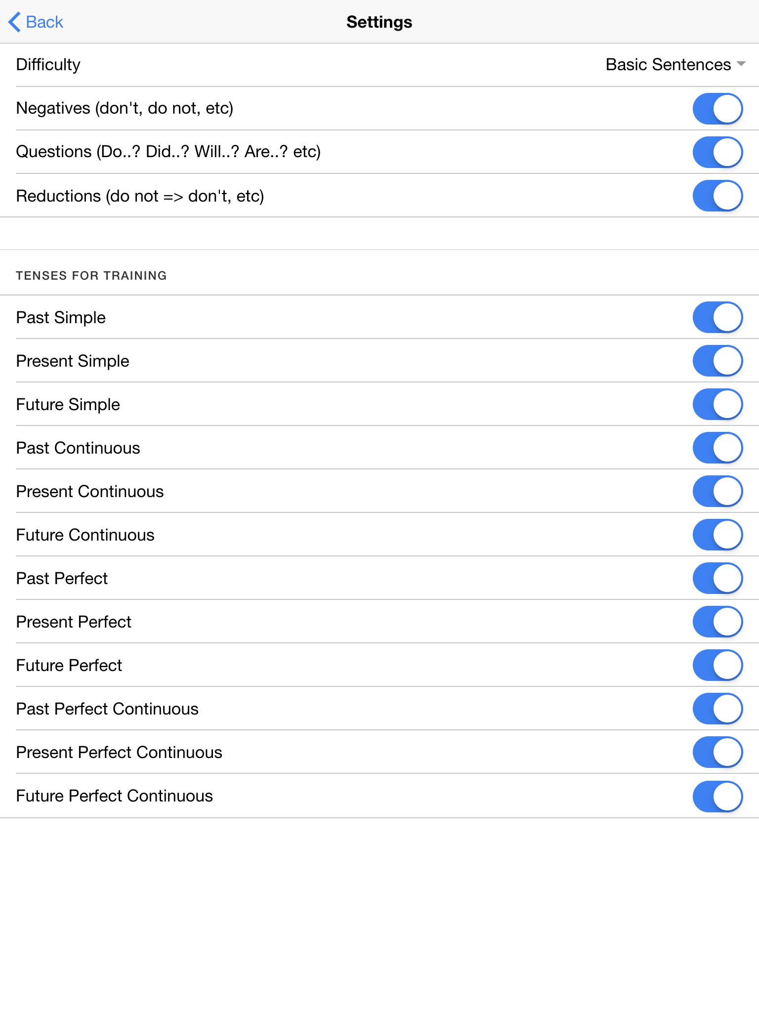 English Tenses - Practice screenshot 4