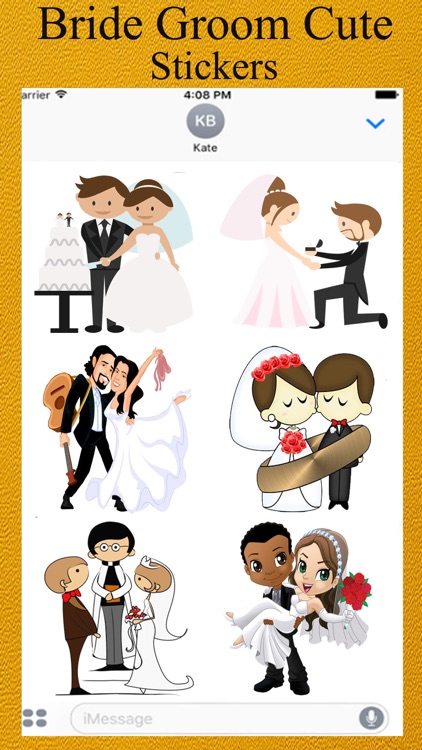 Wedding Stickers Pack-Bride Groom