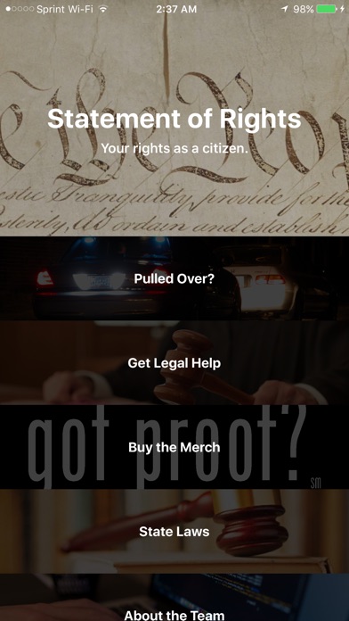 Got Proof? - Know Your Rights screenshot 2
