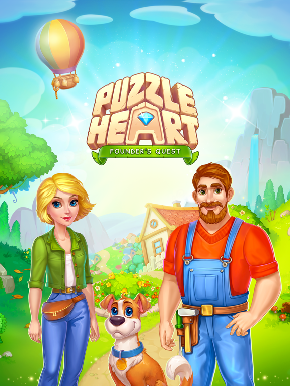 Puzzle Heart Match-3 Adventure iPad app afbeelding 5
