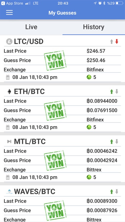 peerguess: cryptocoin ticker screenshot-3