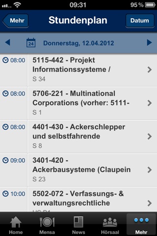 Universität Hohenheim screenshot 4