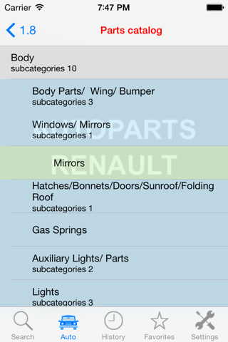 Autoparts for Renault screenshot 3