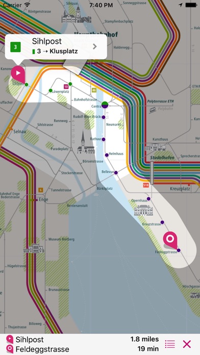 Zurich Rail Map Lite screenshot 3