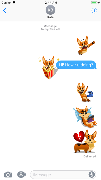 Animated Biscuit Messenger GIF screenshot 4