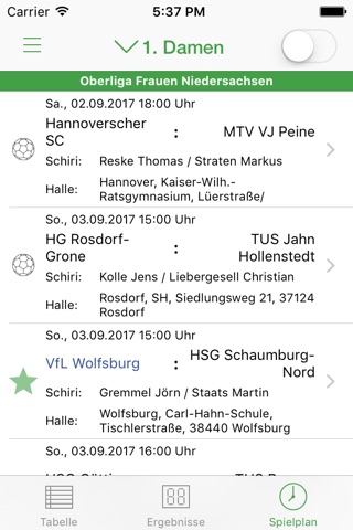 VfL Wolfsburg Handball screenshot 2