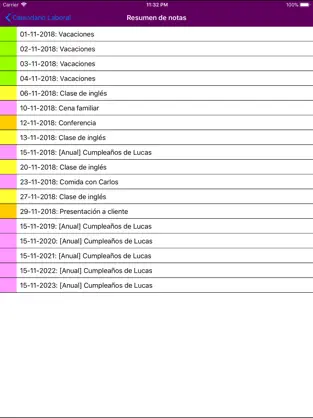 Capture 5 Calendario Laboral España 2019 iphone