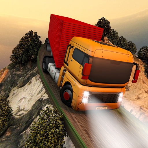 Heavy Cargo Truck Transport 3D Icon