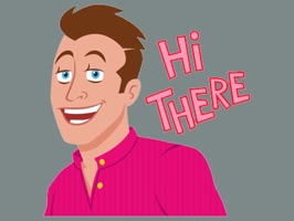 "Stud Stickers" is stickers with images of funny stickers