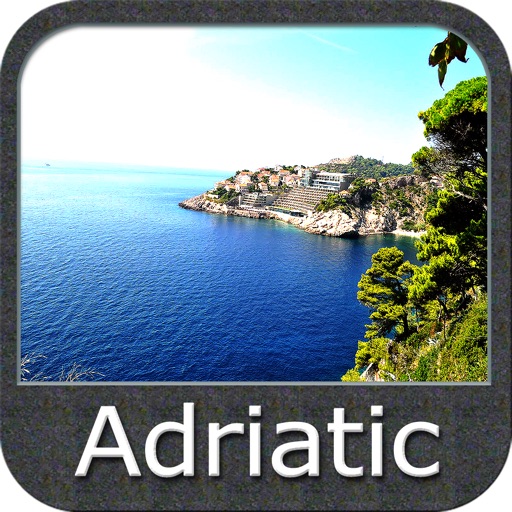 Boating Adriatic Sea South East GPS Map Navigator iOS App