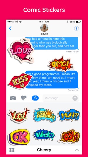 Comic & Cartoon Text Stickers(圖2)-速報App