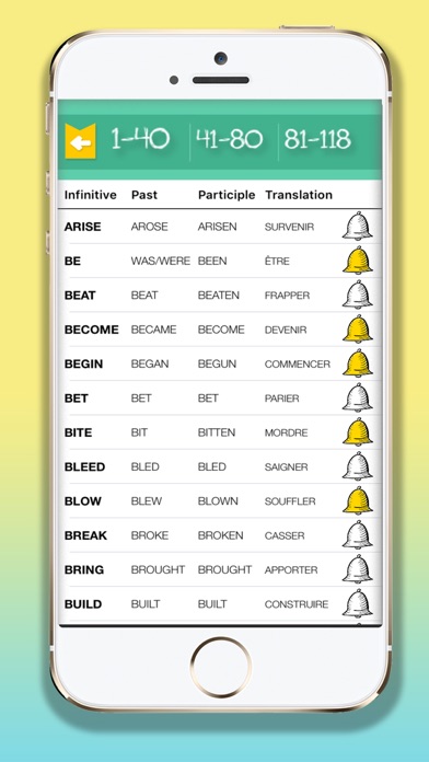 Irregular verbs - English-Pro screenshot 4