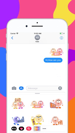 Cute Fluffy Emoji Sticker(圖1)-速報App