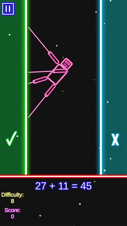 Laser Math Game: 4 Operations
