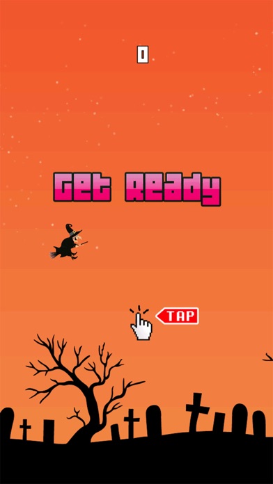 Halloween Flappy Witch Pro screenshot 2