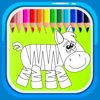 Animal Paint Coloring Games Zebra Version