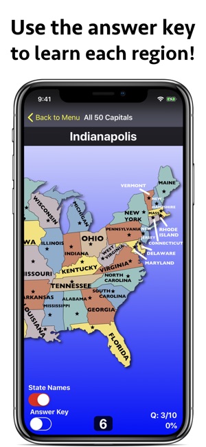 United States Map Quiz Edu Ed.(圖2)-速報App