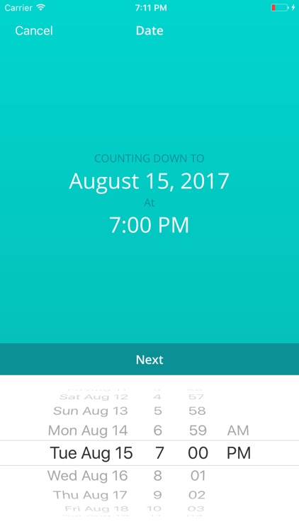 Dwindle: Minimalistic Countdown