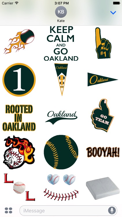 Baseball Sticker Pack Oakland Experience