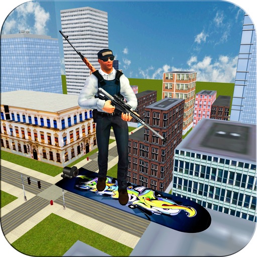 Flying Hover Board Sniper Hero iOS App